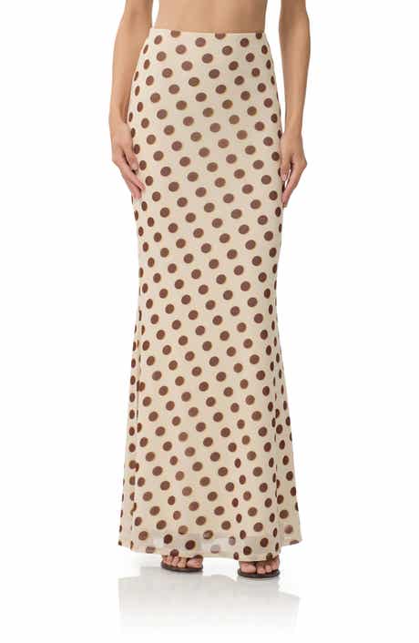 AFRM Tegan Allover Print Mermaid Skirt