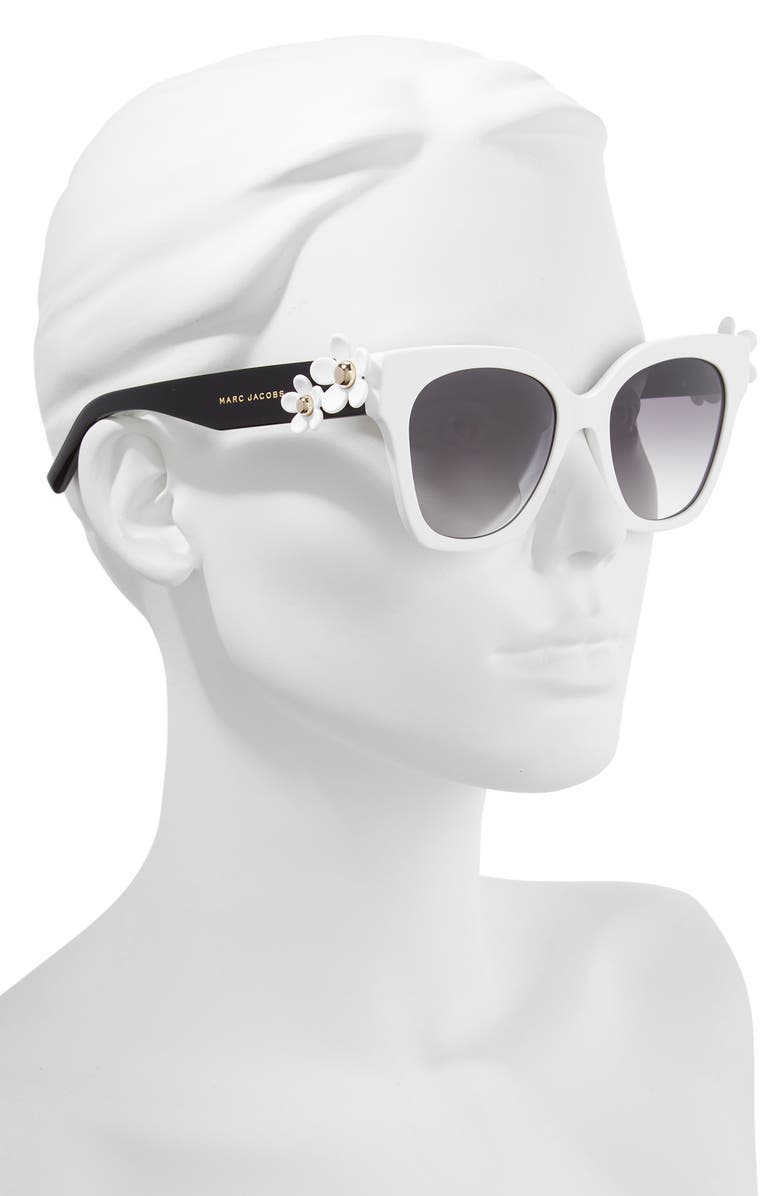 The Marc Jacobs MARC JACOBS 52mm Daisy Cat Eye Sunglasses, Alternate, color, 
