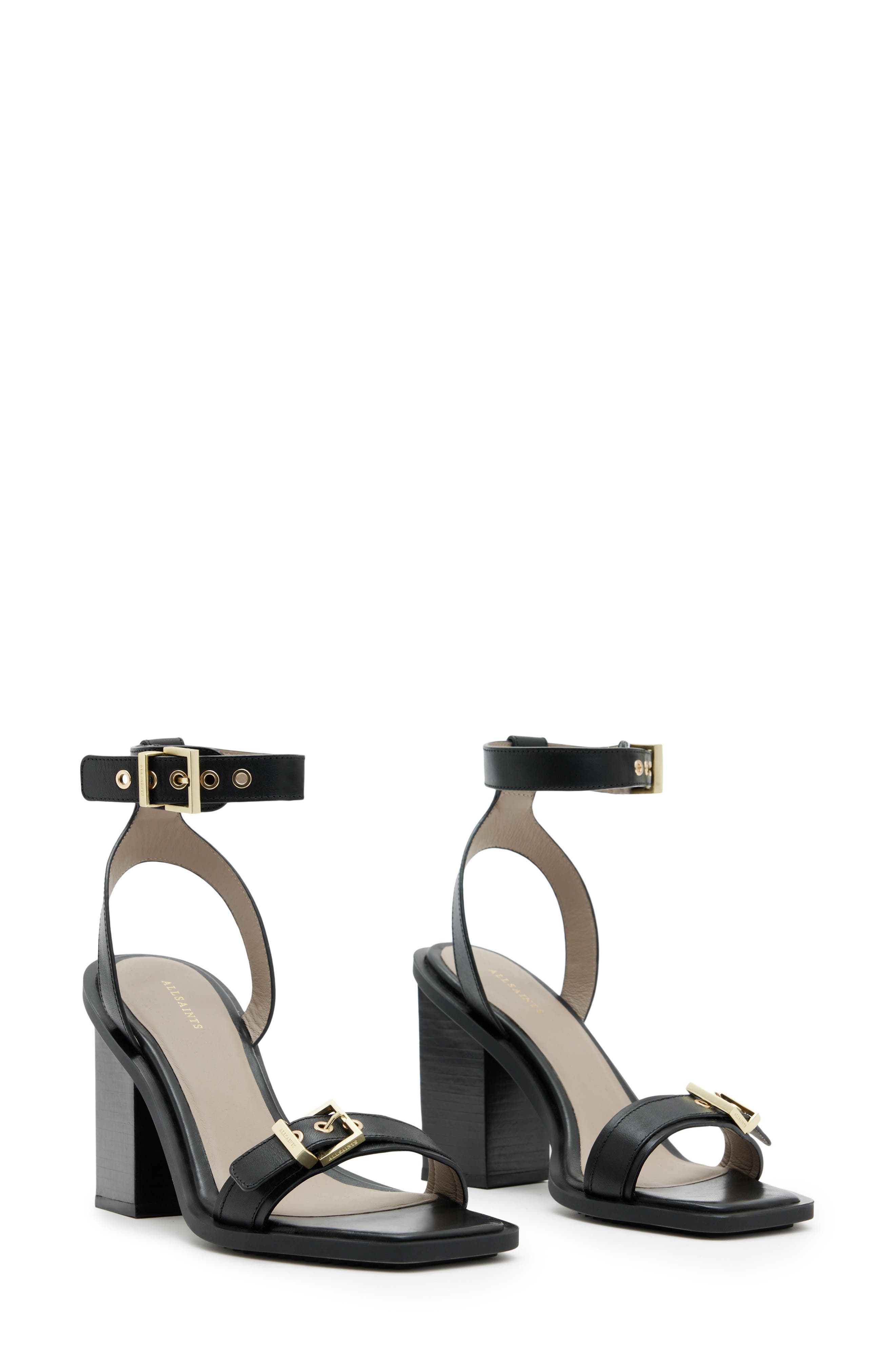 AllSaints Pamela Ankle Strap Sandal, Main, color, 