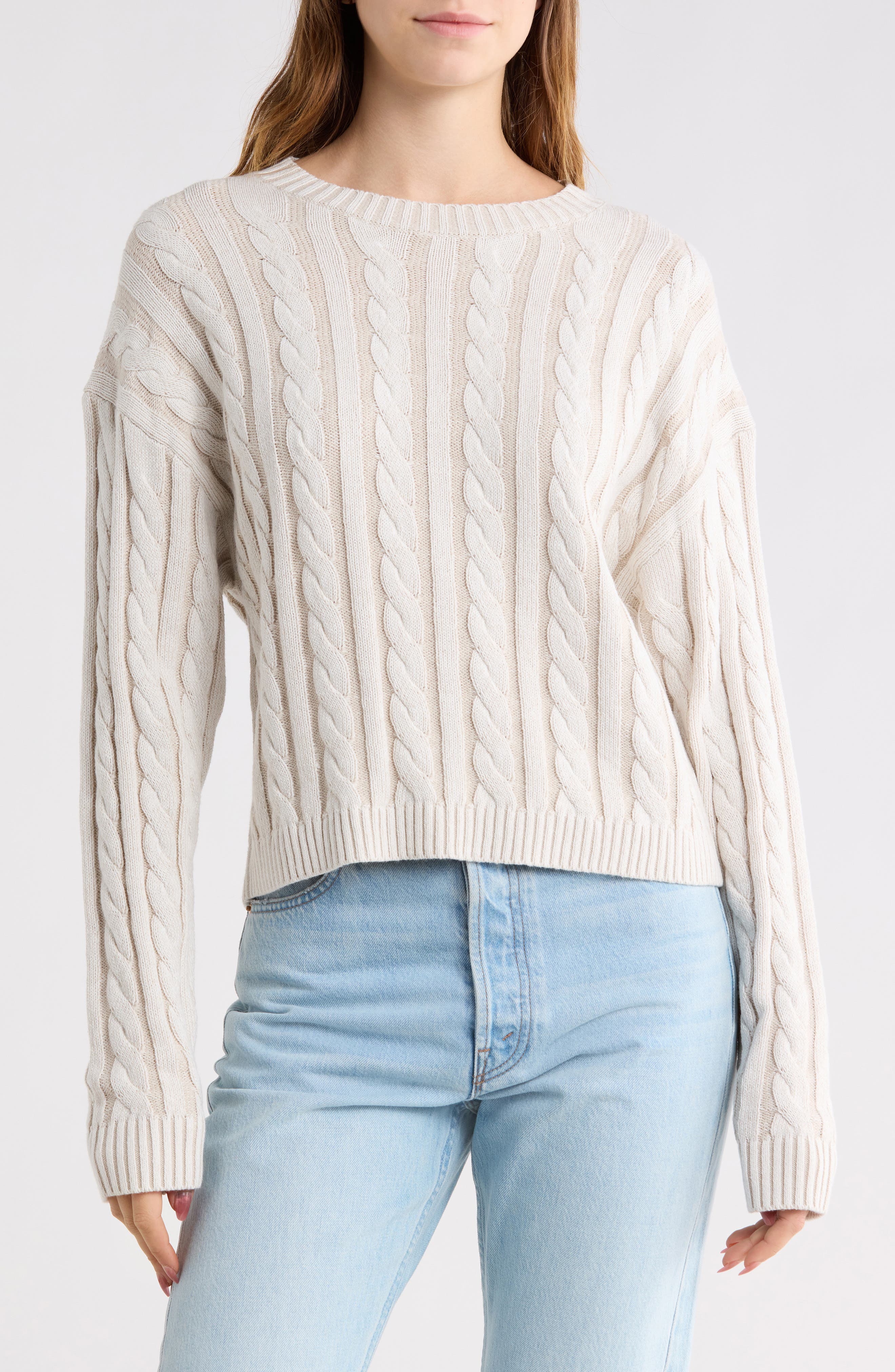 Cable Crew Sweater - image 3