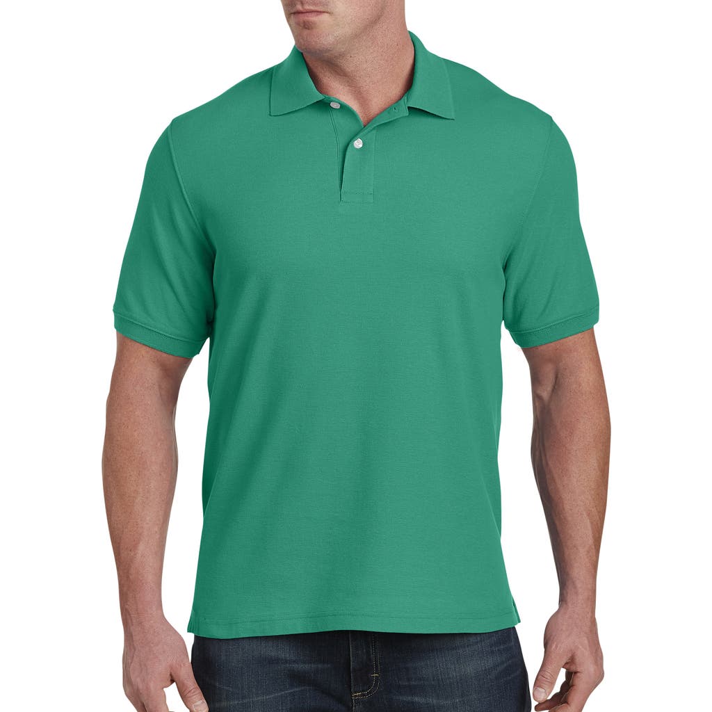 Harbor Bay By Dxl Big & Tall Piqué Polo Shirt In Multi