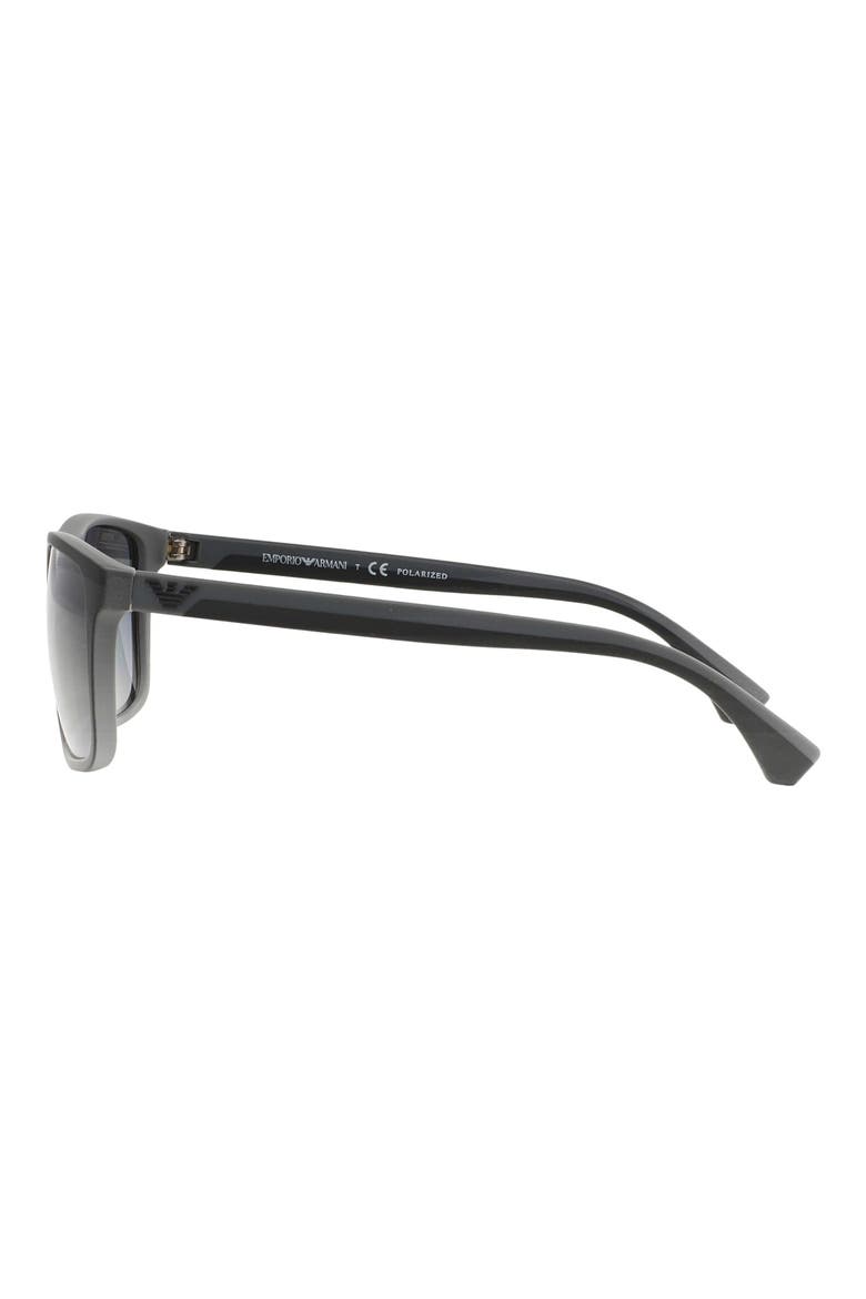 56mm Polarized Square Sunglasses, Alternate, color, POLARIZED BLACK