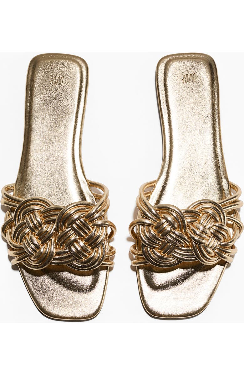 H&M Sandals, Main, color, Gold-Colored
