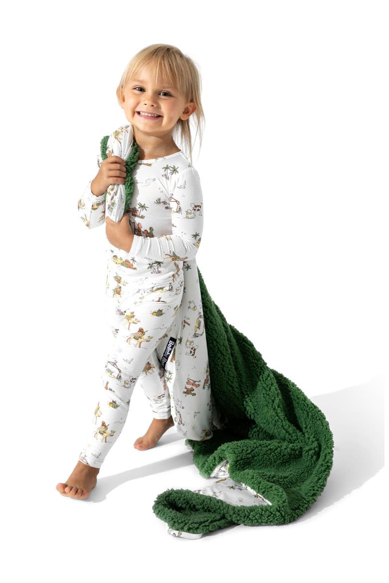 Kids' Yuletide Set of 2 Piece Pajamas, Alternate, color, Yuletide