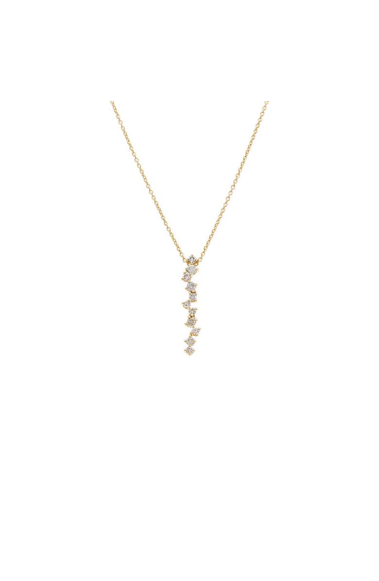 BY ADINA EDEN Diamond Scattered Drop Pendant Necklace 14K, Main, color, 14K Gold