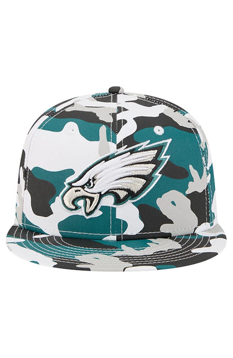 New Era Men
s New Era  Midnight Green/Black Philadelphia Eagles 59FIFTY Fitted Hat, Alternate, color, Green