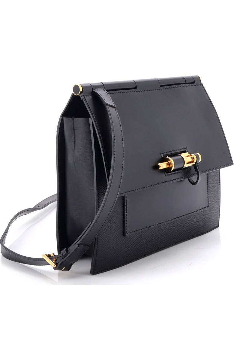 Pre-Owned Hermes Sacabar Shoulder Bag Epsom and Swift 24, Alternate, color, Noir