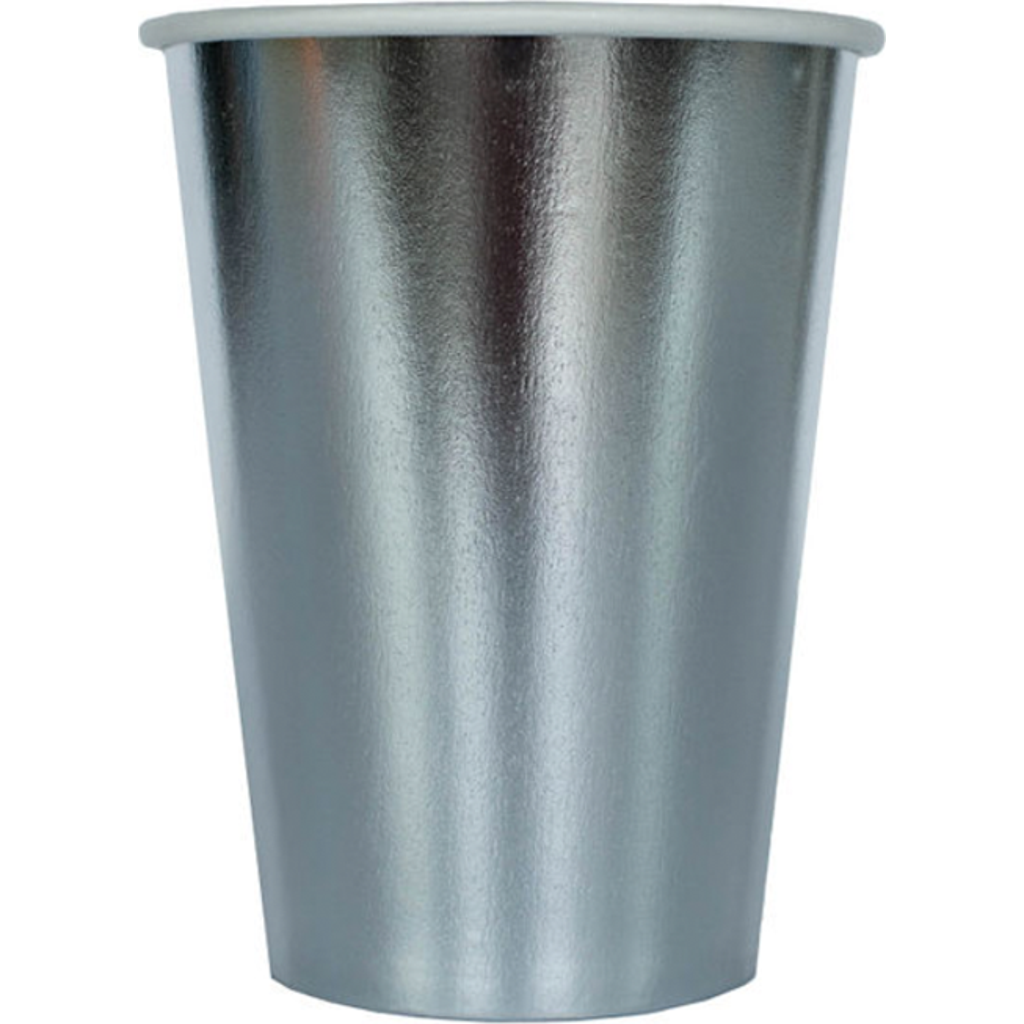Jollity & Co Shade Collection 12 oz Cups In Silver
