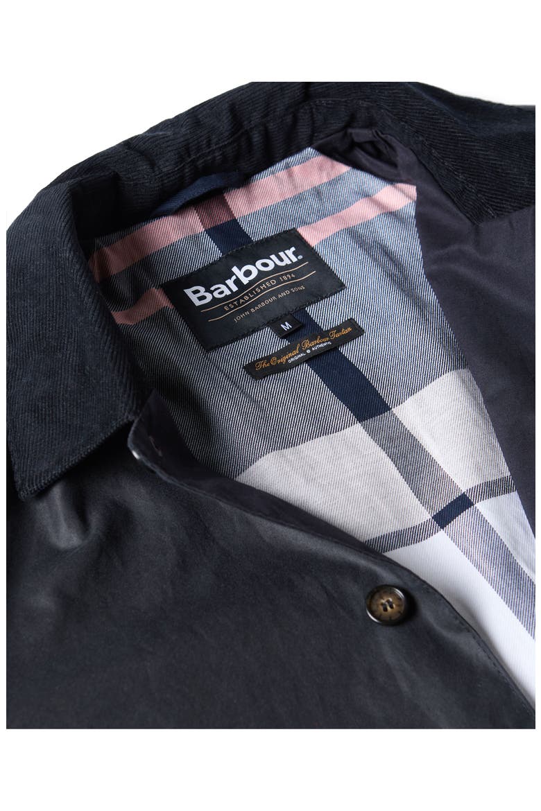 Lorden Waxed Mac Jacket, Alternate, color, NAVY