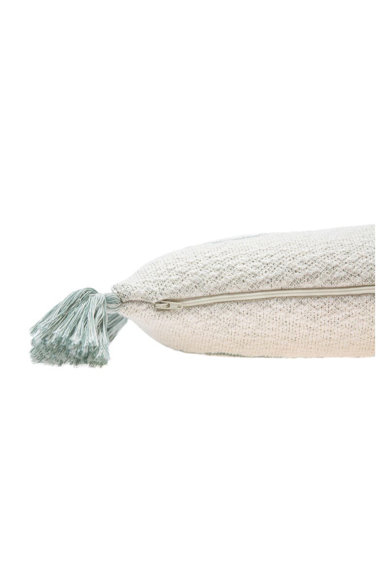 Oasis Tassel Knit Accent Pillow, Alternate, color, INDUS BLUE