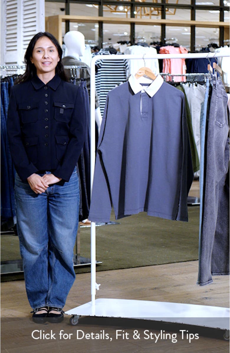 Oversize Long Sleeve Polo, sales video thumbnail