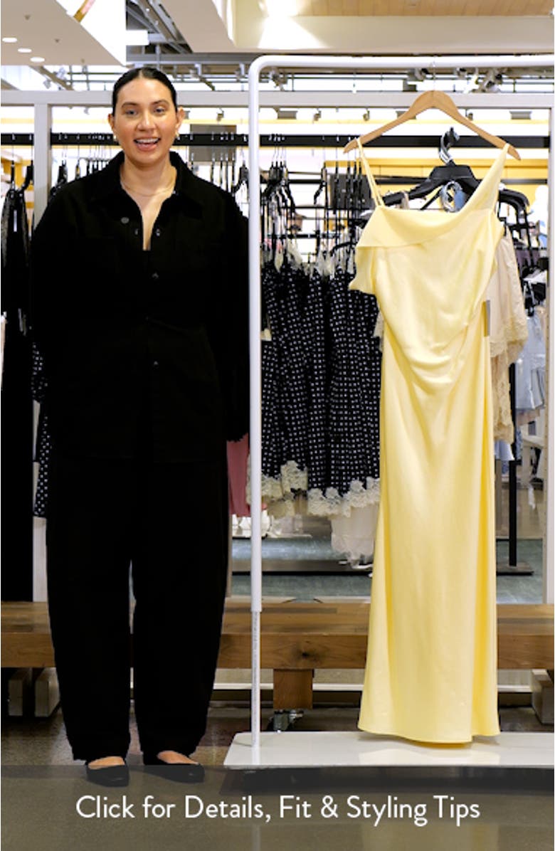 Devlyn Satin & Chiffon Gown, sales video thumbnail