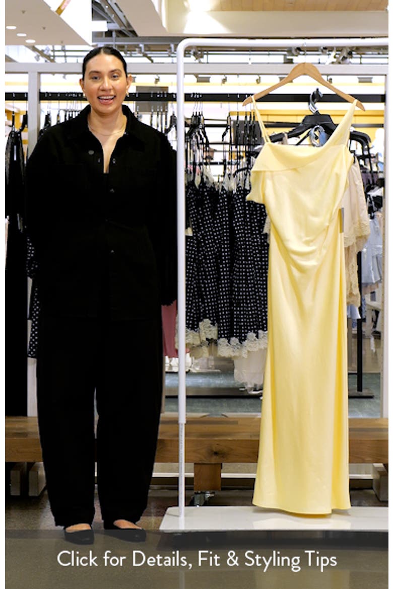 Devlyn Satin & Chiffon Gown video