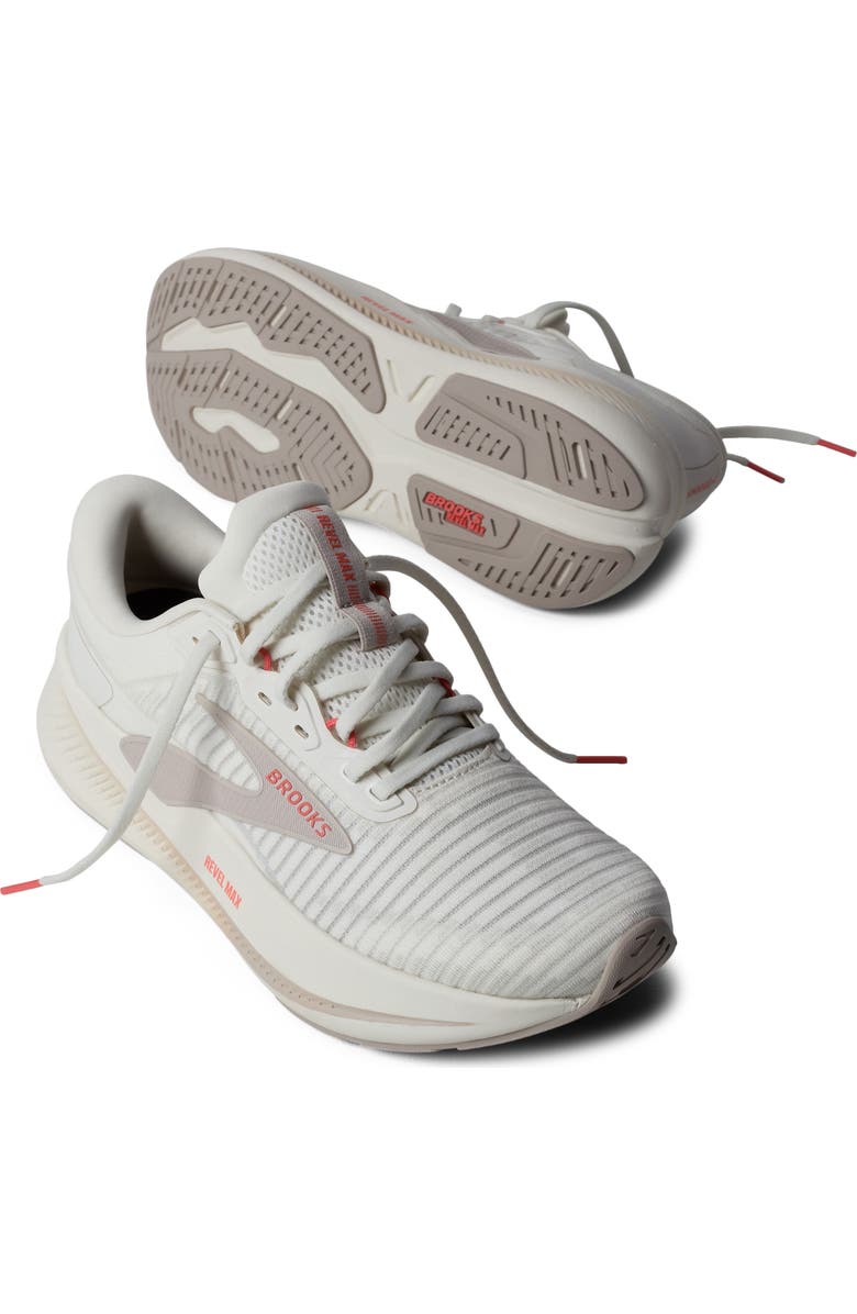 Brooks Revel Max Running Shoe, Alternate, color, Coconut/ Chateau/ Peach