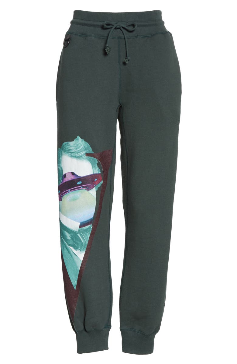 Undercover x Valentino V-Face UFO Print Sweatpants, Alternate, color,