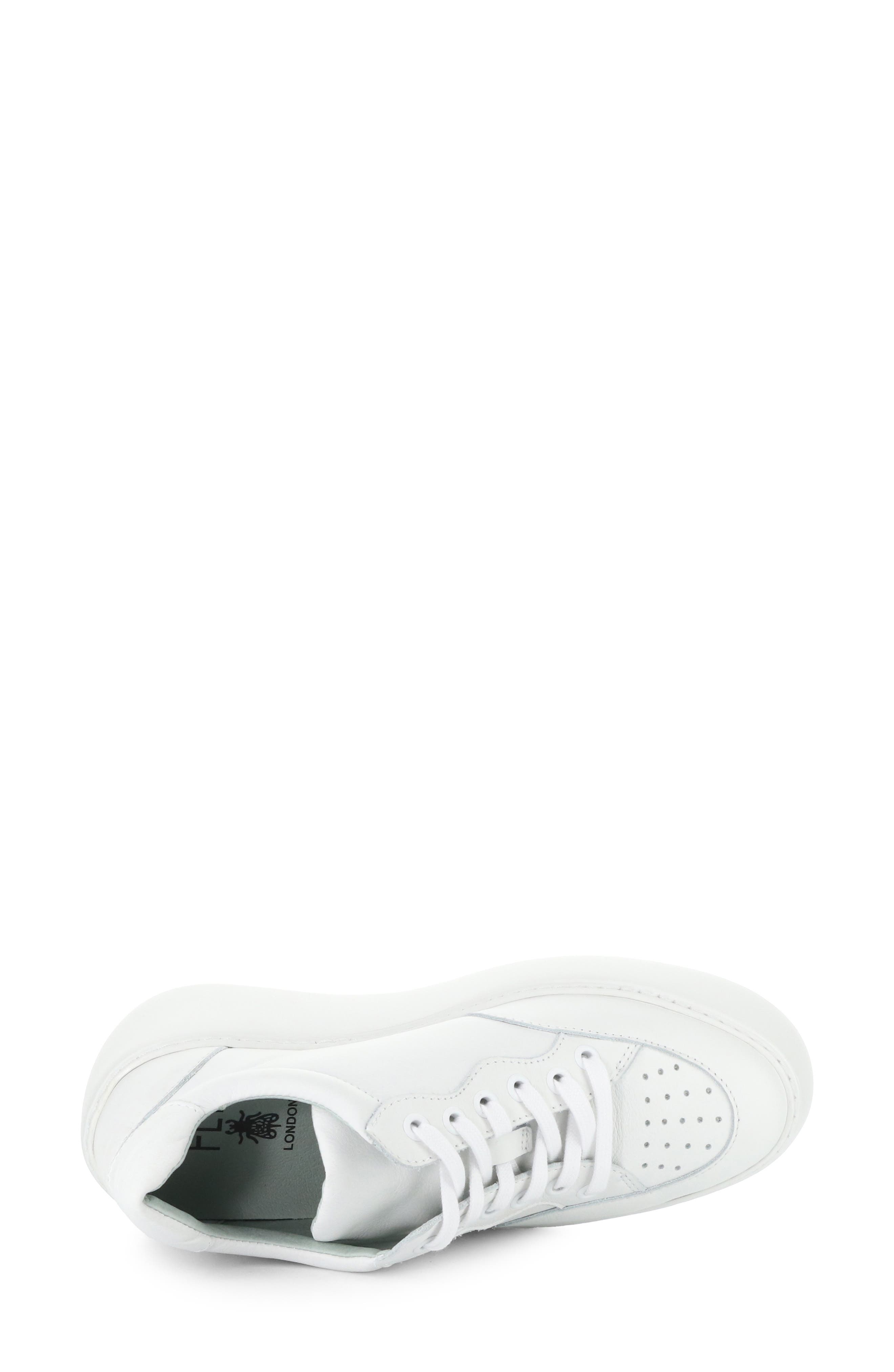 Derk Platform Wedge Sneaker, Alternate, color, 000 WHITE VELVET