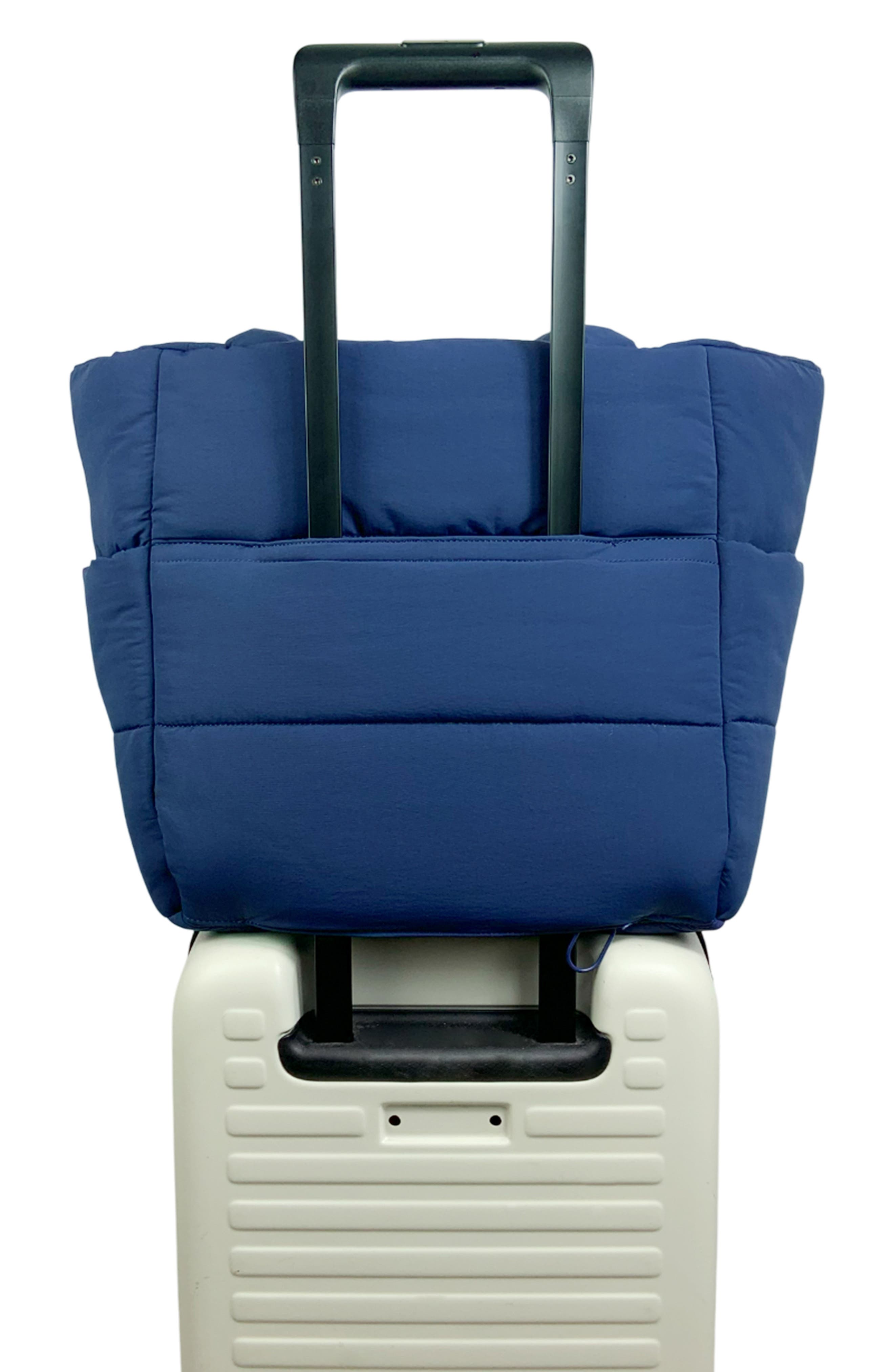 Thacker Quinn Quilted Nylon Tote, Alternate, color, Night Blue