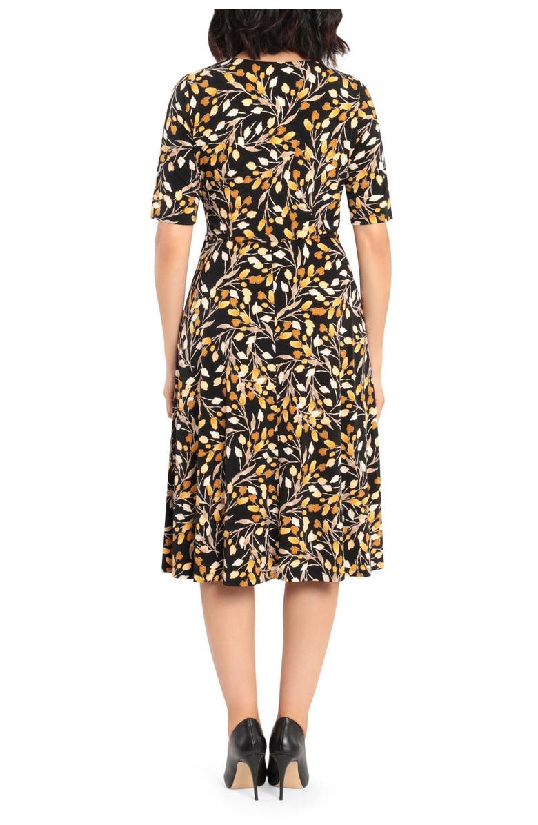 London Times Printed Fit & Flare Dress, Alternate, color, 