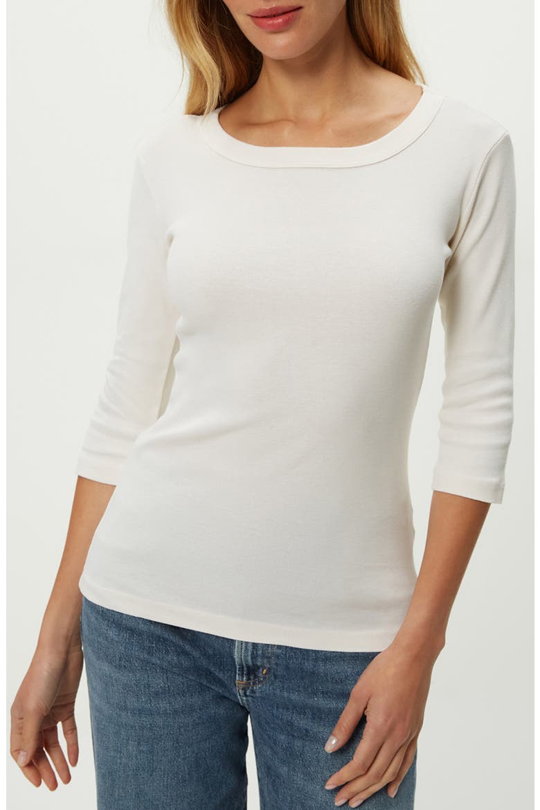 Basic Band Crewneck T-Shirt, Main, color, CHALK