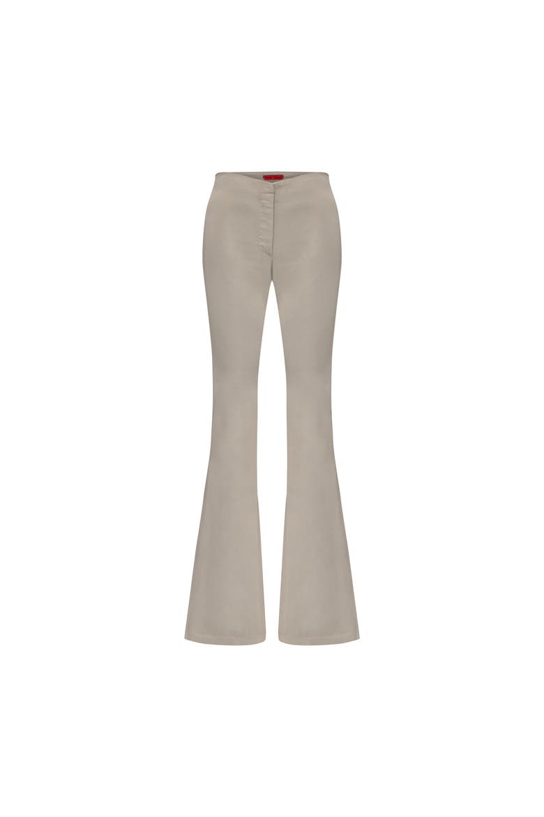 Linen Blend Shiny Woven Pant, Main, color, BEIGE