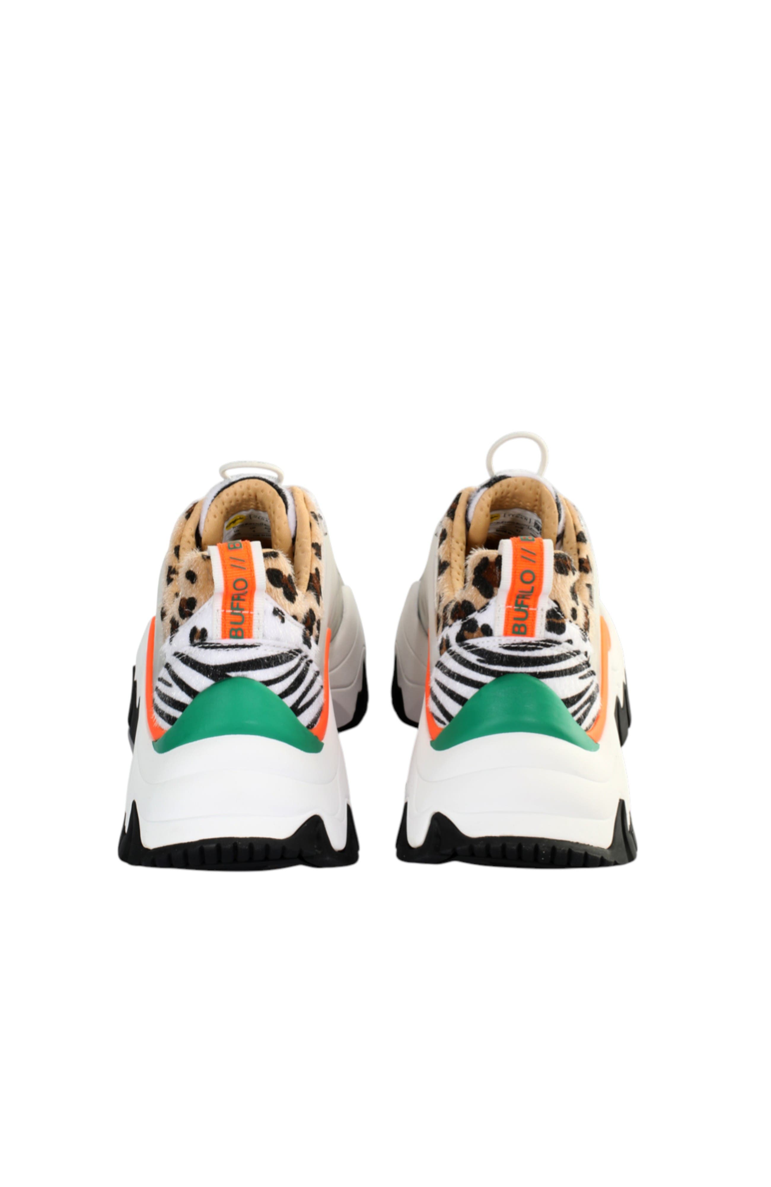 Buffalo Boots Trail Sneaker, Alternate, color, White Animal Mix