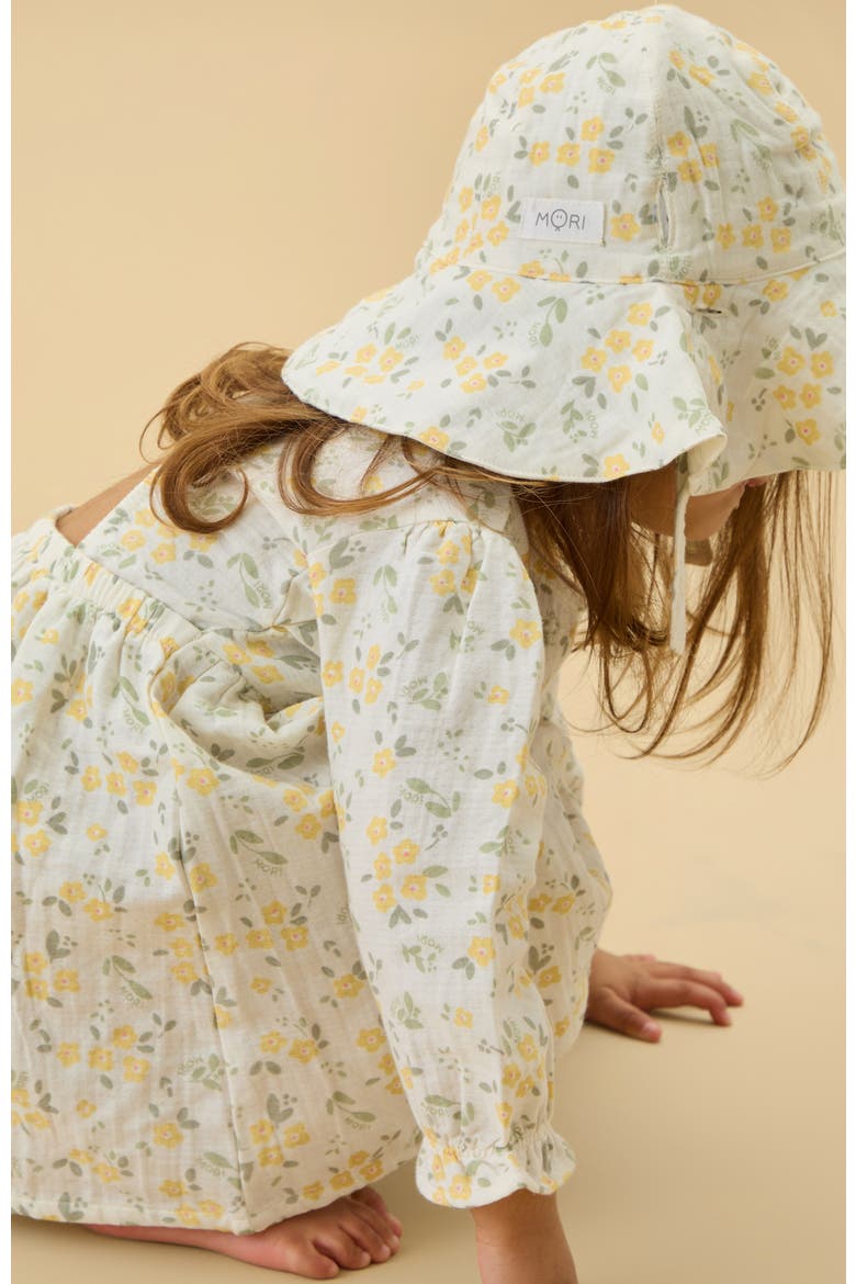 Floral Muslin Long Sleeve Dress, Alternate, color, Floral Cloud Dancer
