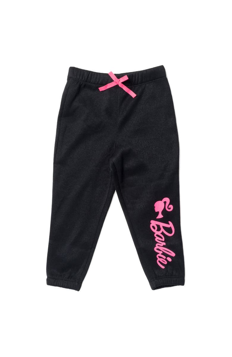 Barbie French Terry Sweatshirt & Pants Set, Alternate, color, Black