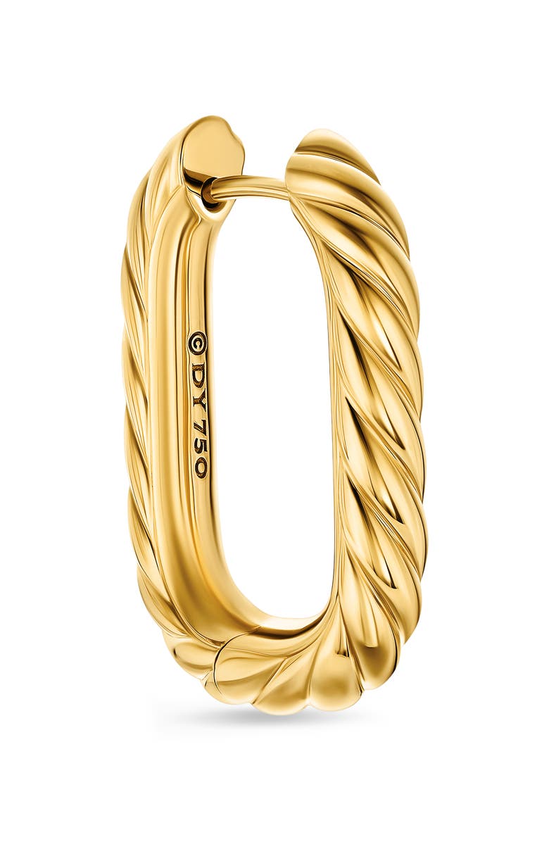 David Yurman DY Madison<sup>®</sup> Cable Hoop Earrings in 18K Yellow Gold, 24.3mm, Alternate, color, Gold