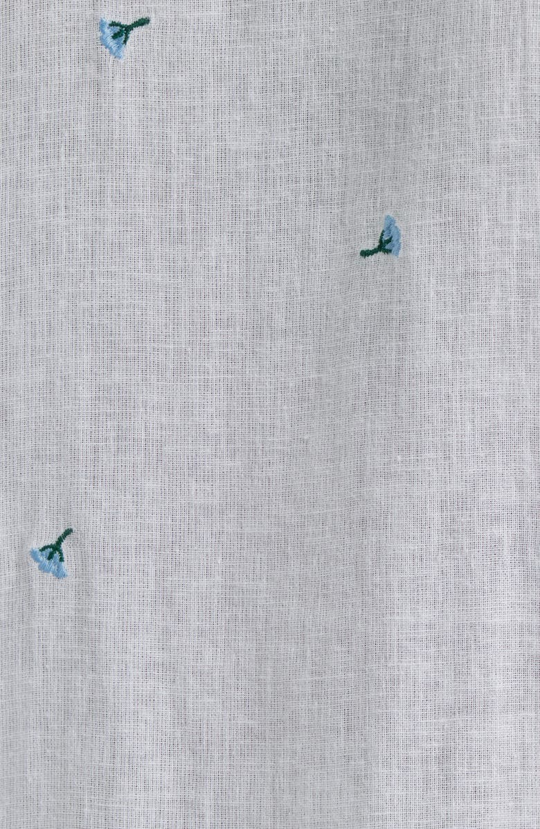 Rails Cito Floral Embroidered Linen Blend Button-Up Shirt, Alternate, color, Bluebell Carnations