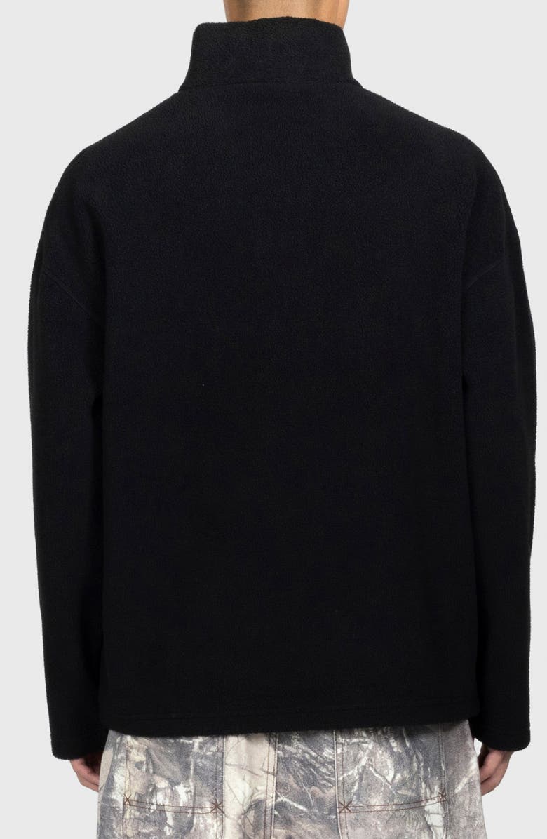 PLEASURES Onyx Oversize Half Zip Fleece Pullover, Alternate, color, Black