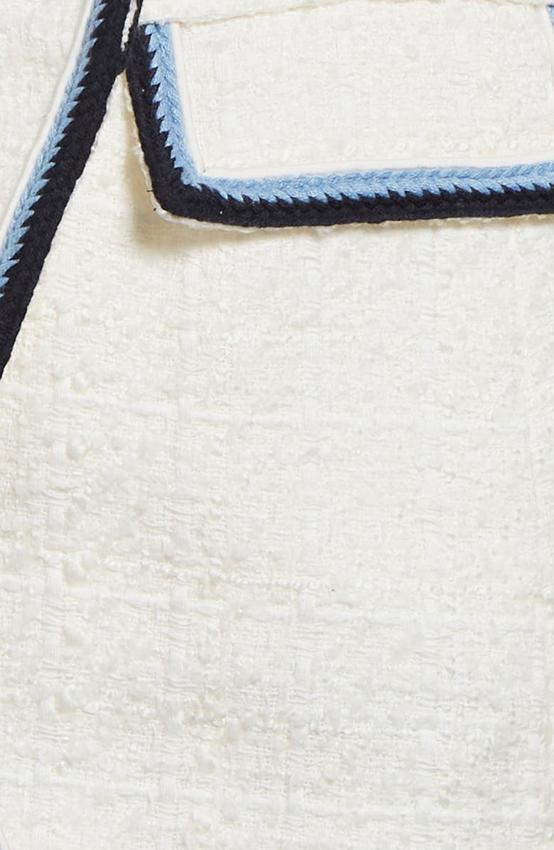 Veronica Beard Taja Double Breasted Tweed Dickey Jacket, Alternate, color, 