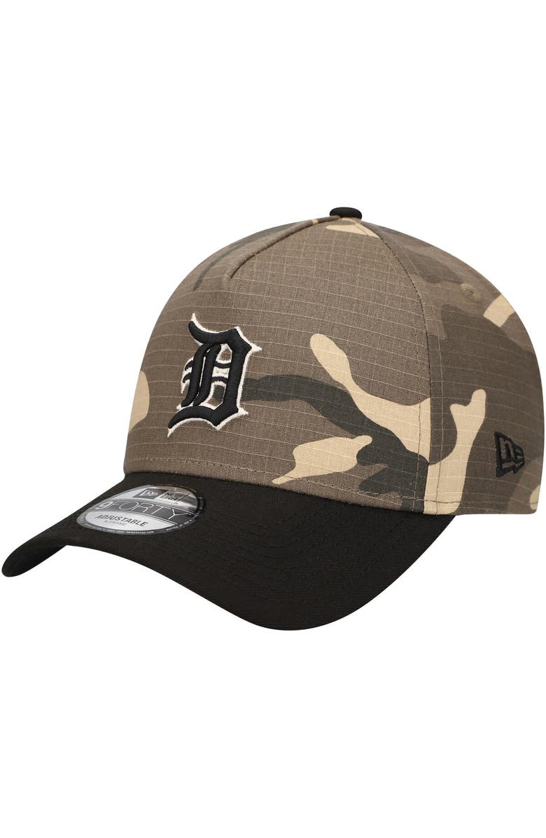 New Era Men's New Era Detroit Tigers Camo Crown A-Frame 9FORTY Adjustable Hat, Alternate, color, 