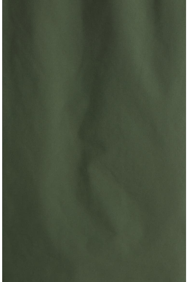 Fleur Water Resistant Hooded Raincoat, Alternate, color, THYME GREEN