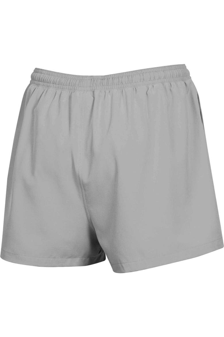 Women's Champion Gray Michigan State Spartans Football Fan High Waist Shorts, Alternate, color, Gray