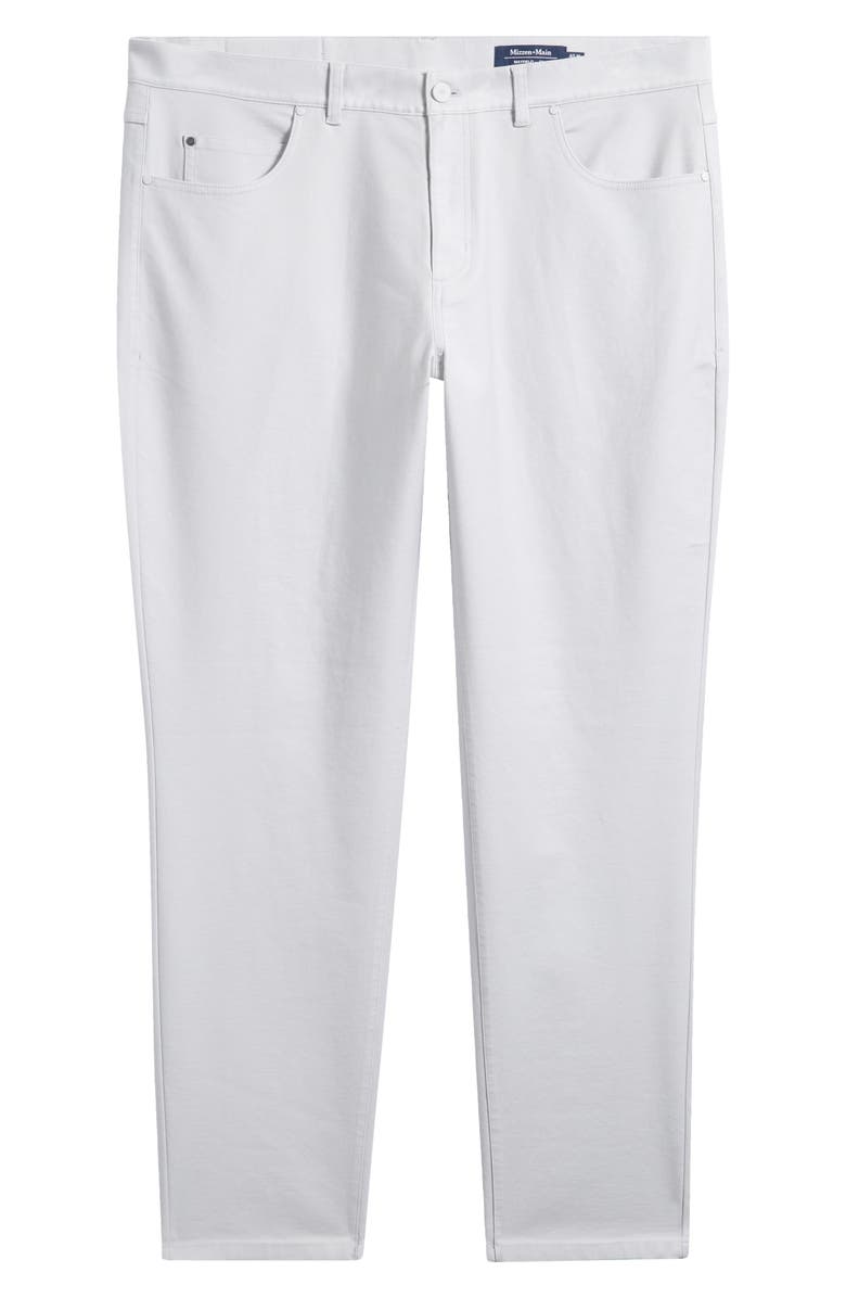 Mizzen+Main Mayfield Slim Fit Five-Pocket Twill Pants, Alternate, color, Aluminum