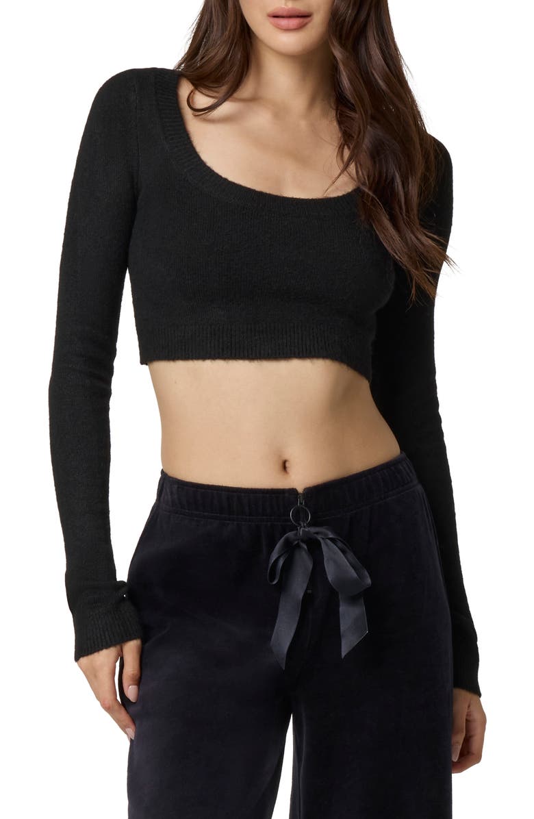 Florence by Mills Tie Back Bow Pullover, Main, color, Black