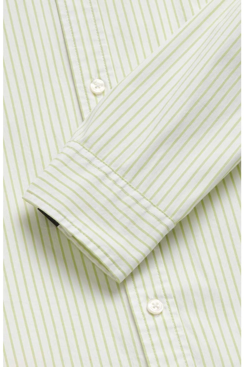 Brian Pinstripe Shirt, Alternate, color, Margarita Green