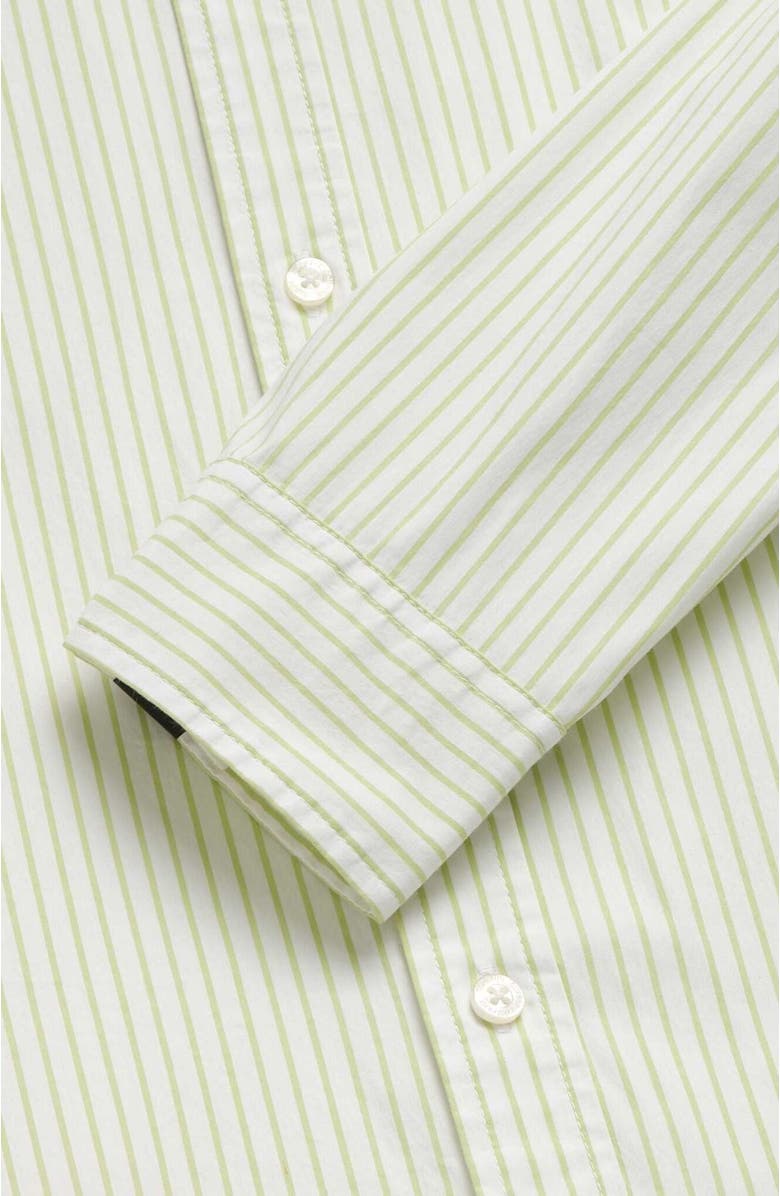 Surfside Supply Co. Brian Pinstripe Shirt, Alternate, color, Margarita Green