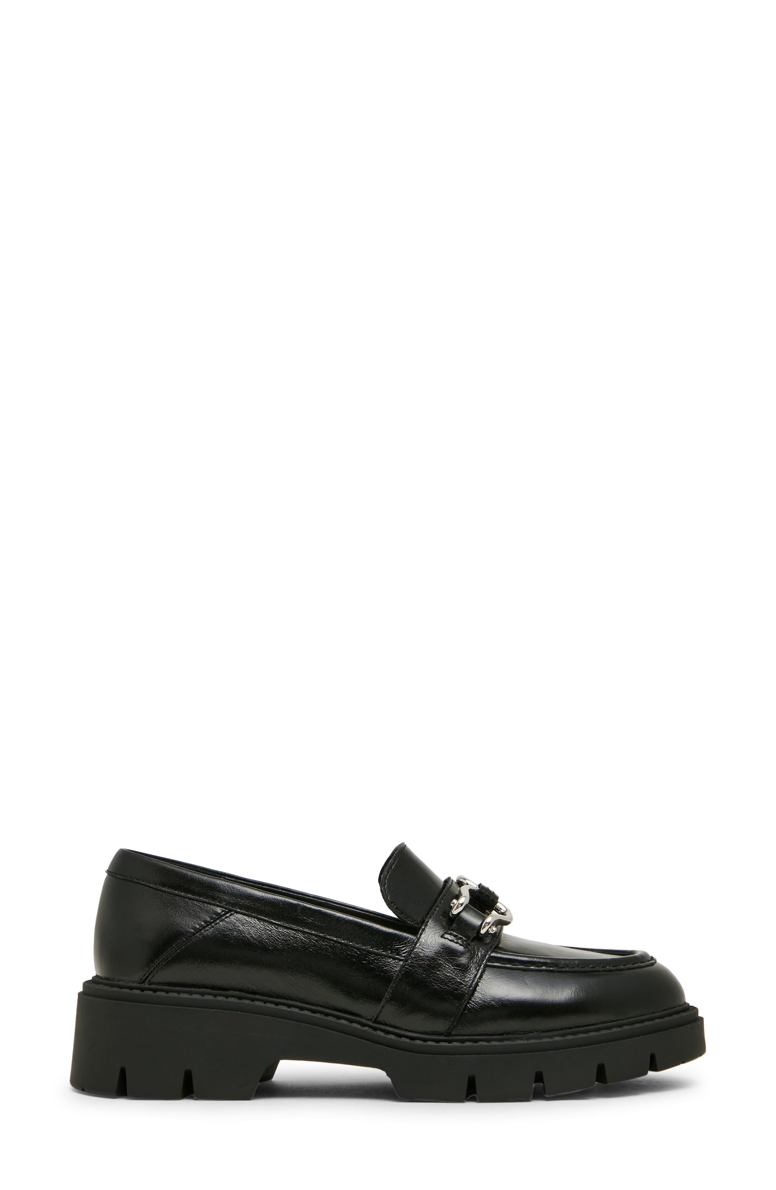 Kapri Leather Loafer, Alternate, color, BLACK LEATHER