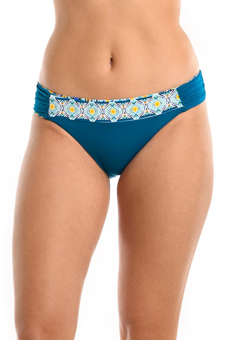 Scarf Reversible Tab Bikini Bottoms, Alternate, color, ICE BLUE