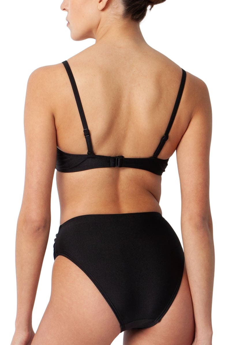 Villa Fresca Sofia Bikini Swim Bottoms, Alternate, color, Black