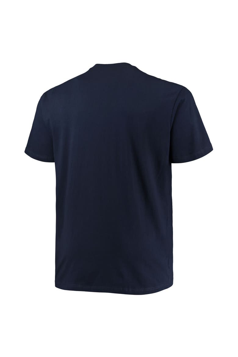 Men's Champion Navy West Virginia Mountaineers Big & Tall Arch Over Wordmark T-Shirt, Alternate, color, Navy