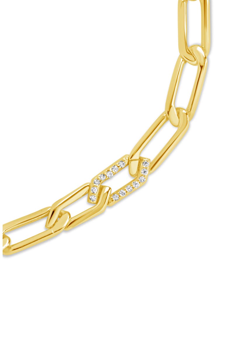 Kinsley CZ Chain Bracelet, Alternate, color, GOLD