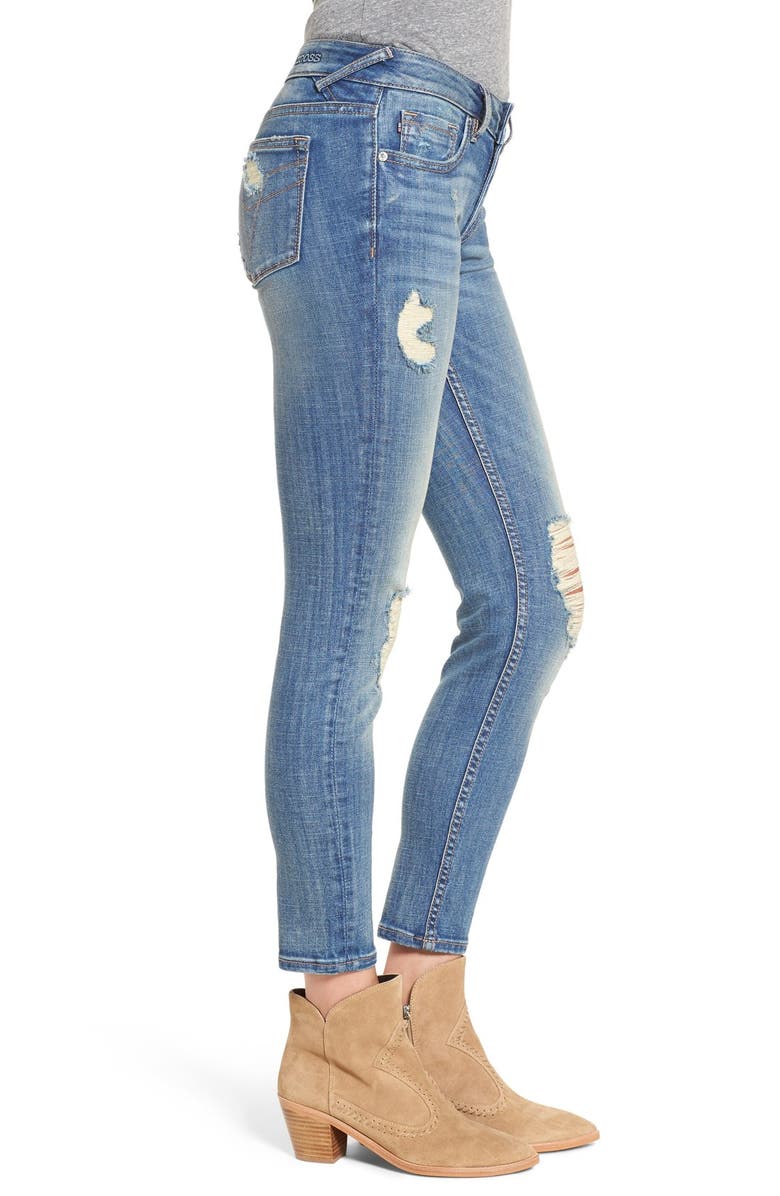 Vigoss 'Chelsea' Destroyed Ankle Skinny Jeans, Alternate, color, 