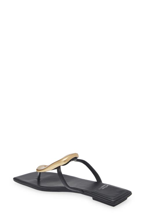 Jeffrey Campbell Linques-j Embellished T-strap Flat Jelly Sandals In Black