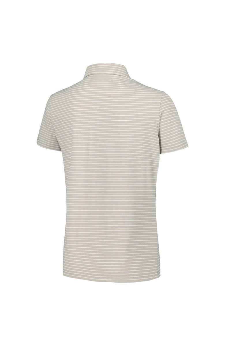 Full Turn Women's Gray Churchill Downs The Carmel Stripe Polo, Alternate, color, Gray