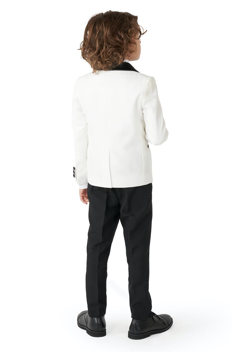 Kids' Two-Piece Tuxedo Suit with Bow Tie, Alternate, color, WHITE
