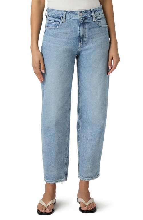 Paige Alexis High Waist Ankle Barrel Jeans In Blue