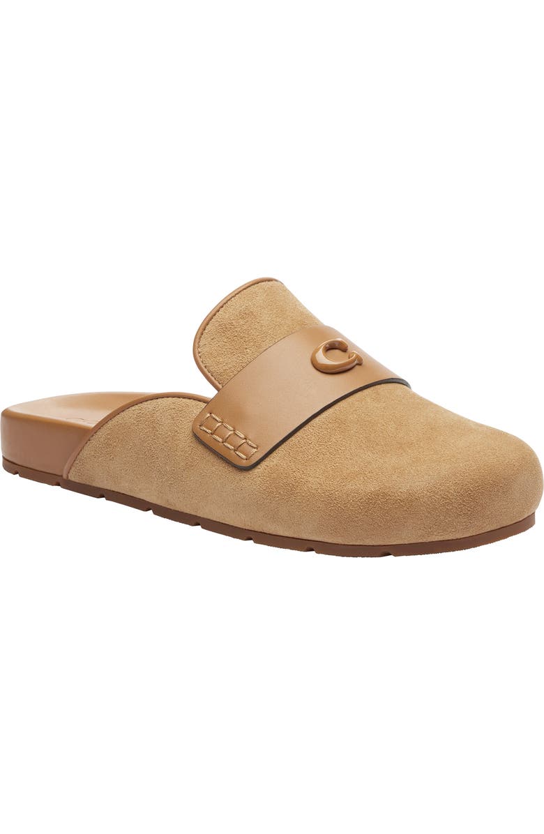 COACH Sculpted C Suede Clog, Main, color,