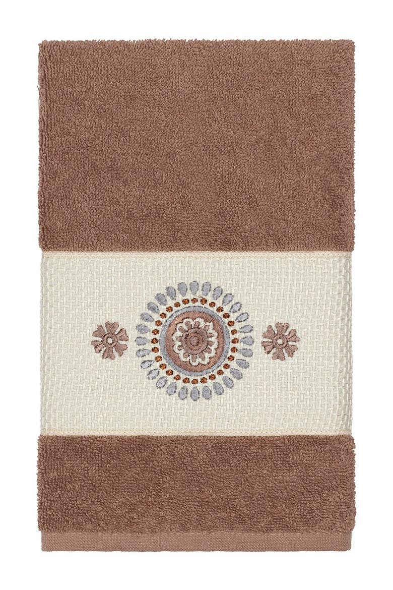 Isabell Embellished Hand Towel - Latte, Main, color, LATTE